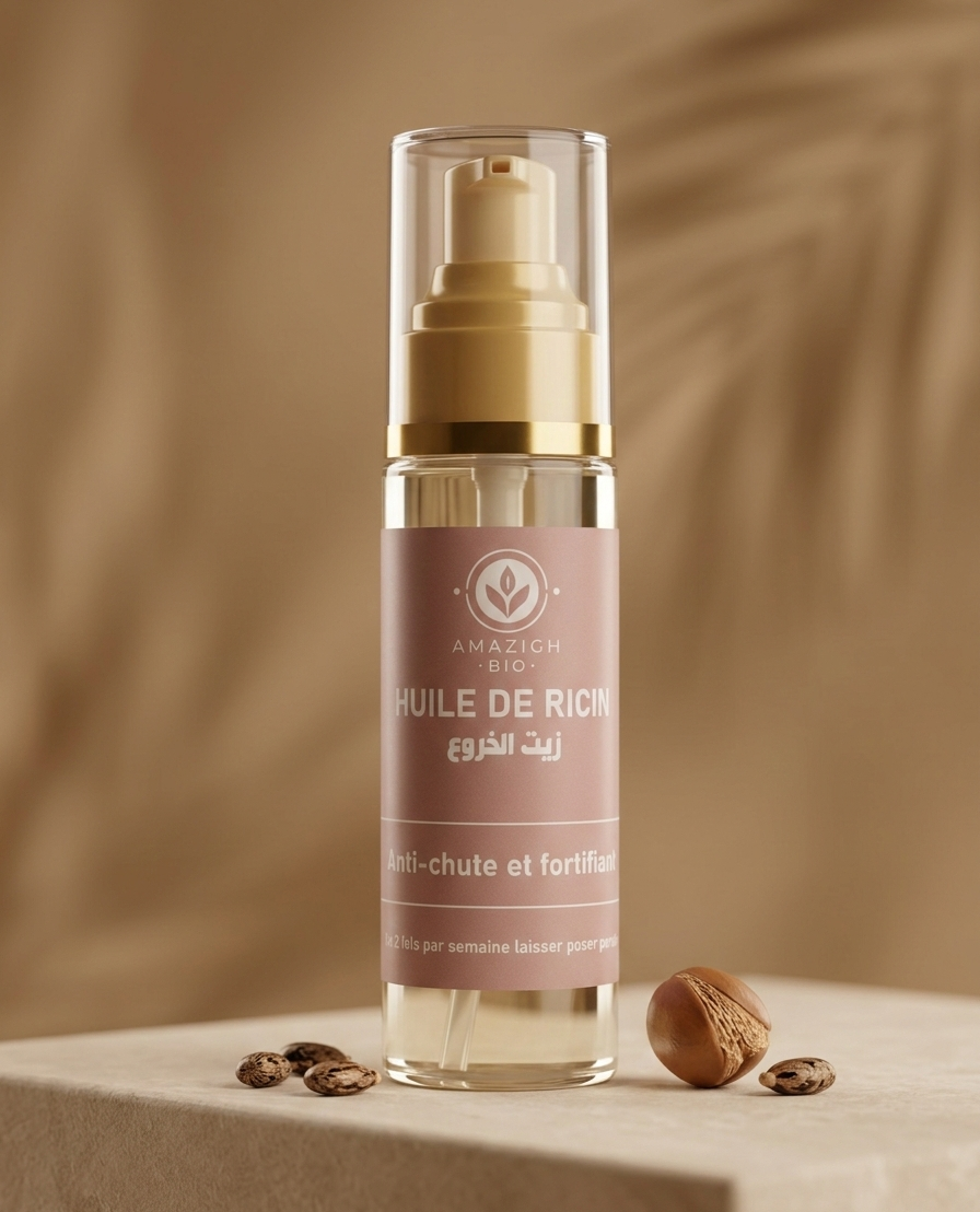 Huile de Ricin Bio – Croissance & Fortification Intense