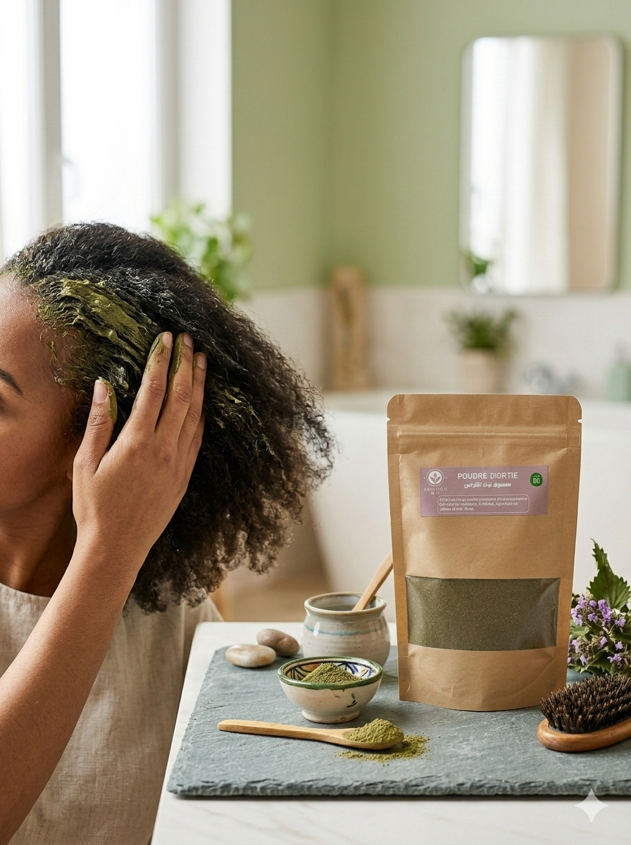 Poudre d’Ortie Piquante – Fortifiant Capillaire & Anti-Chute