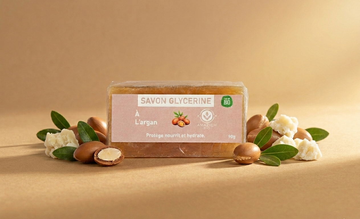 Savon Glycérine à l'Huile d'Argan Bio – Nutrition & Confort