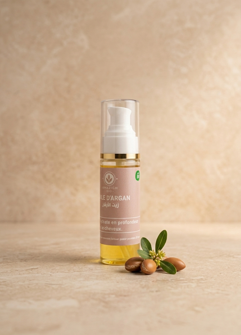 Huile d'Argan Bio Extra Vierge - Trésor de Nutrition Corps & Cheveux